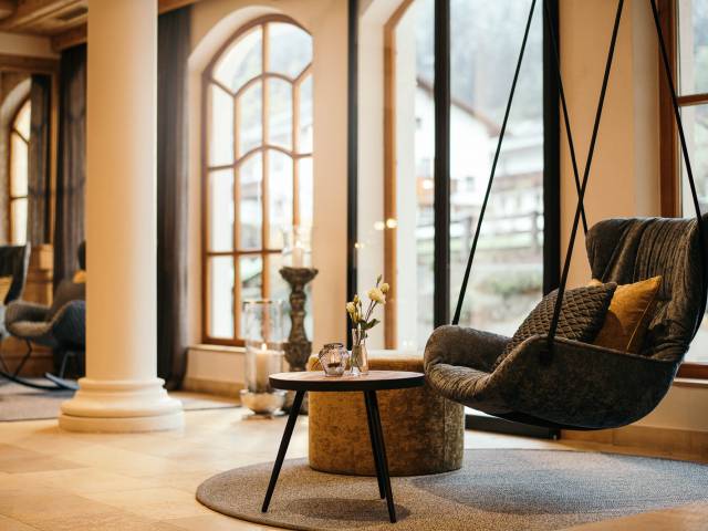 Elegantes Interieur des Stubaital-Hotels