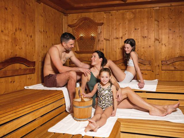 Familiensauna im Hotel Kindl