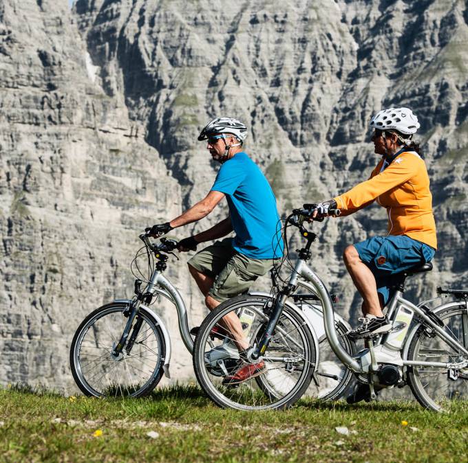 Radfahrer im Stubaital