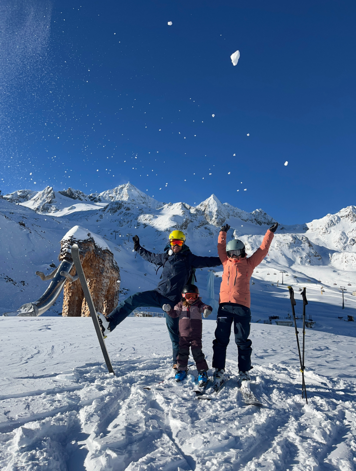 Skifahren im Stubaital