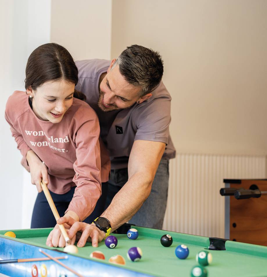 Billard spielen im Hotel Kindl
