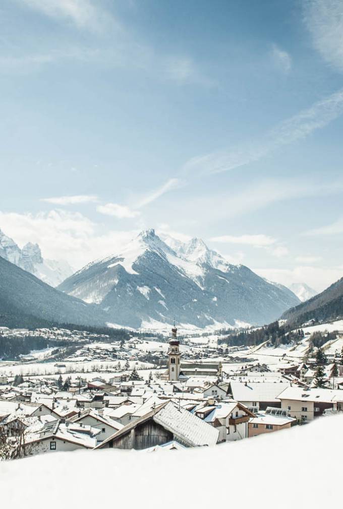 Das Stubaital in Tirol im Winter