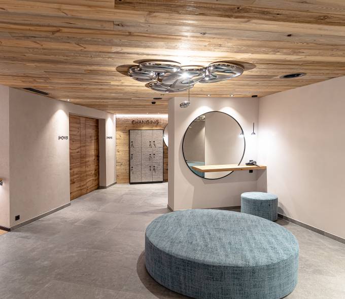 Eingangsbereich des Beautysalons im Hotel Kindl